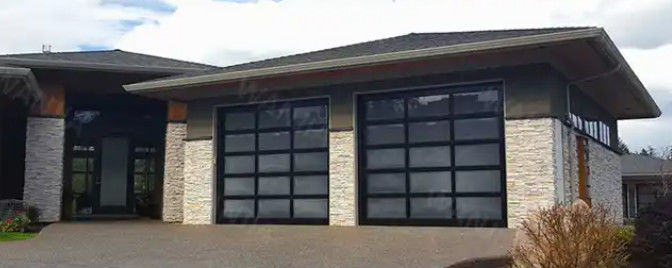 Modern Sound Insulation Aluminum Sectional Door with Manual/Automatic Opening 9x8 9x7 16x7 Door