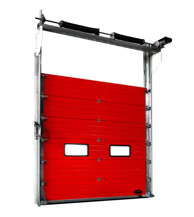 White Polyurethane Foam Insulated Sectional Doors with Aluminum Threshold Wholesale Good price Automatic