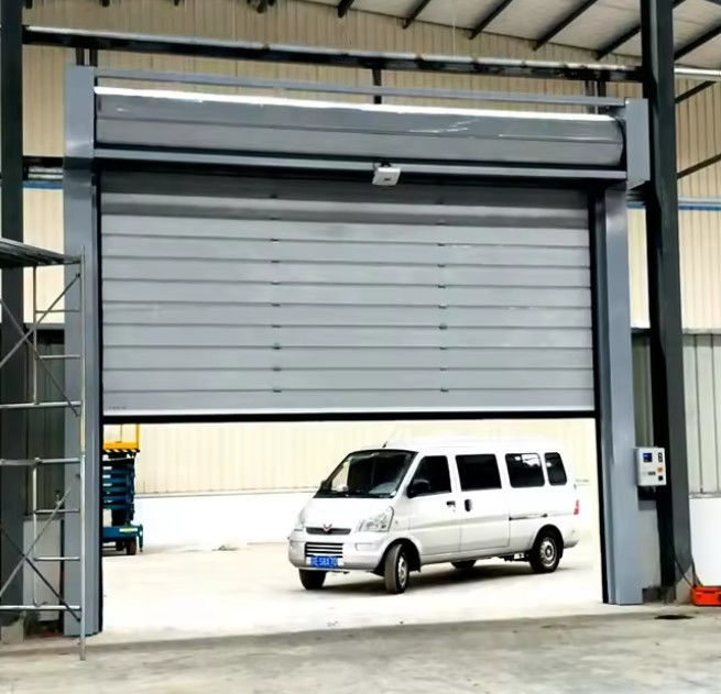 Speed Spiral Door with 0.8m/s Opening 0.75KW Motor Power Photoelectric Sensor Safety System