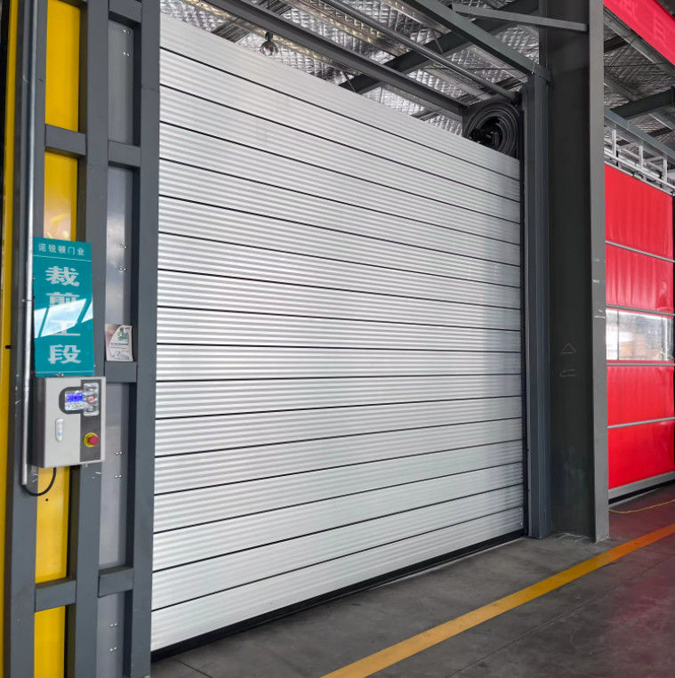 0.8m/s Aluminum Alloy Speed Spiral Door with 220V/50HZ Power Supply Aluminum Metal Autom Shutter Fast