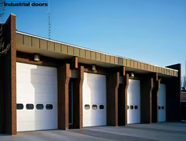 Noise Reducing Steel Overhead Sectional Door with Powder Coated Finish Industrial Insulated Doors