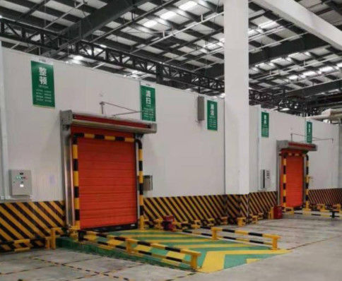 304 Stainless Steel Speed Roll Up Shutters Promotion Fast Stacking Door Automatic Induction High-speed Pvc Warehouse