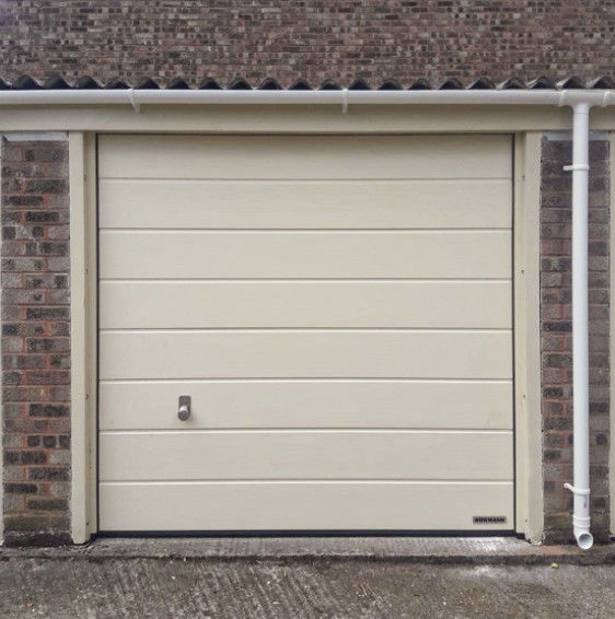 Fire Station Industrial Sectional Doors In White Colour And Automatic Formed Design Factory Direct Sale
