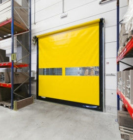 Low Maintenance Thermal Insulation Rapid Roller Door With 304 Stainless Steel Automatic Warehouse Cold Storage