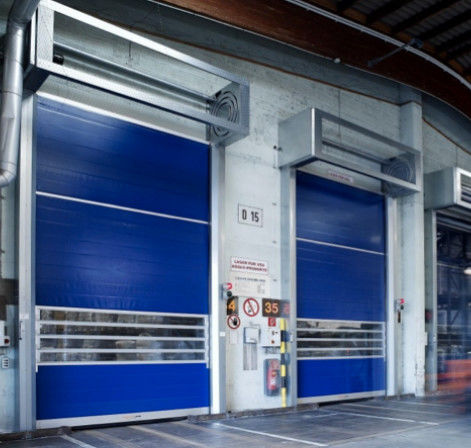 Insulated Weather Resistant Powder Coated Steel Overhead Sectional Doors Vertical Lift  industrial door