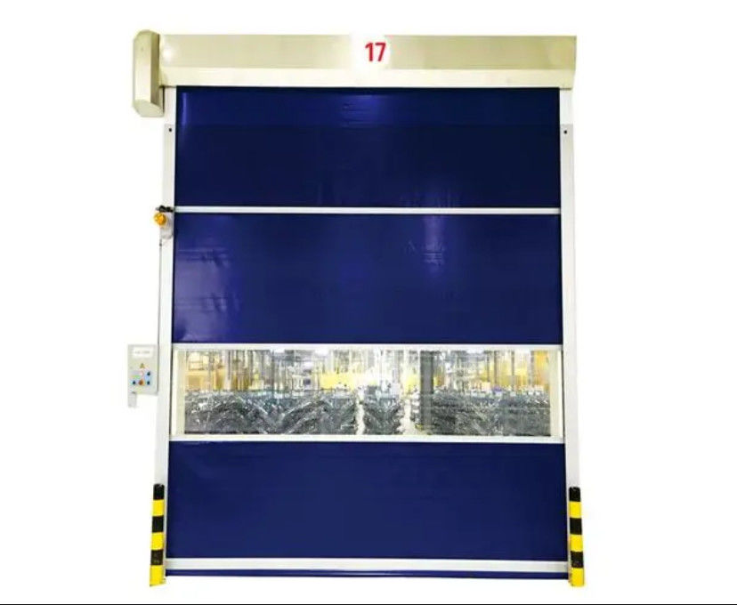 Insulated Rapid Roll Up Metal Door Weatherproof Exterior Shutter Door With Low Noise Operation
