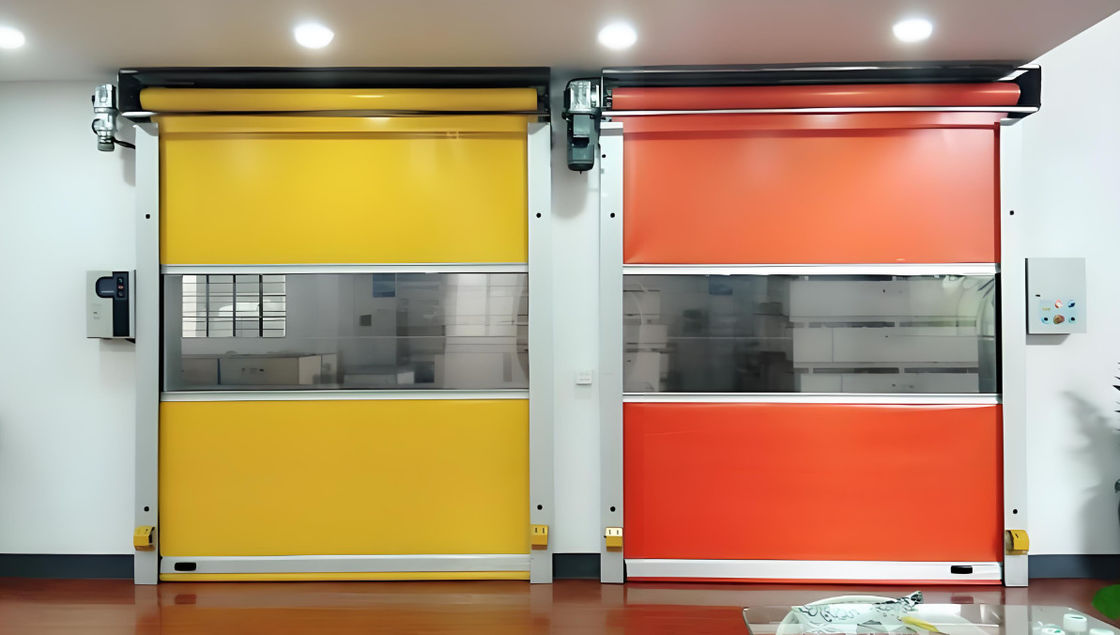 Silent Durable High Speed PVC Roll Up Rapid Shutter Garage Door Customized Aluminum Alloy Exterior Door