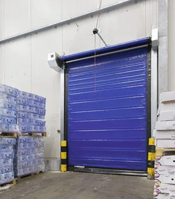 304 Stainless Steel High Speed PVC Roll Up Rapid Shutter Door For Low Maintenance And Thermal Insulation