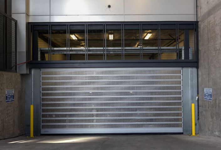 Aluminum Transparent High Speed Spiral Door Power Supply 220V/50HZ For Warehouse