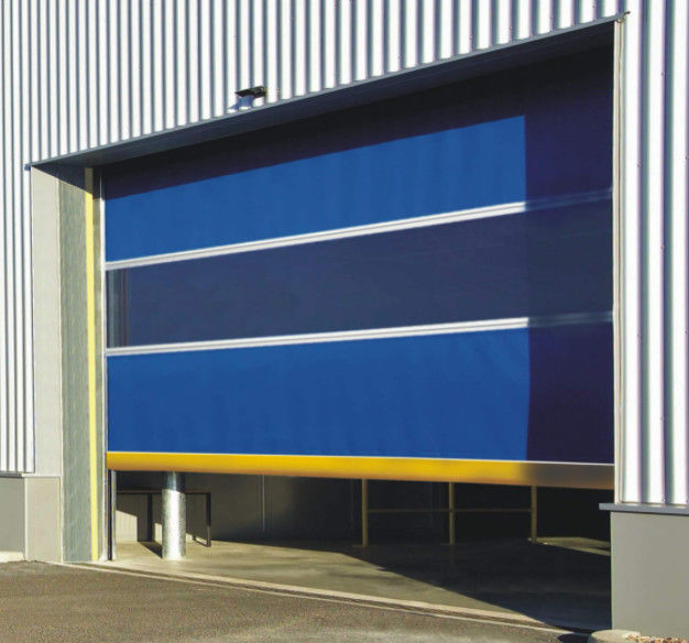 High Speed PVC Roll Up Rapid Shutter Door 304 Stainless Steel Material Manual Operation Insulation