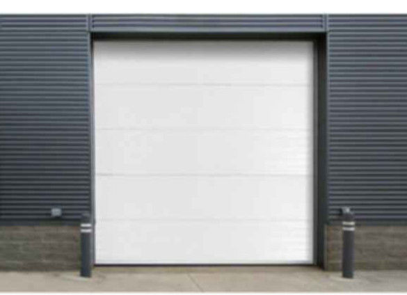 Fire Station Industrial Sectional Doors Automatic Formed With Noise Reduction And Double-skinned Door Panel