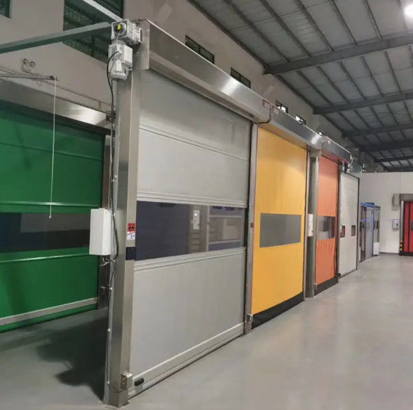 High Speed PVC Roll Up Rapid Shutter Door 304 Stainless Steel Material Ideal Solution For Insulated Storage Spaces
