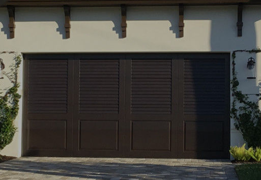 Fire Station Commercial Sectional Overhead Doors High Security Lock Automatic Formed Sectional Steel Doors