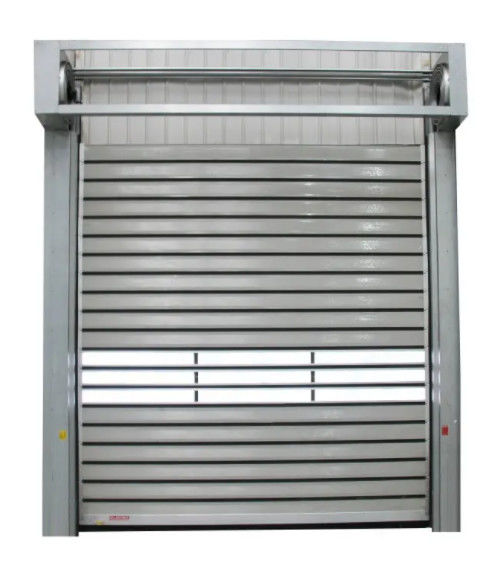 Photoelectric Sensor Safety System Aluminum Transparent High Speed Spiral Door For Maximum Efficiency And Smooth Performance