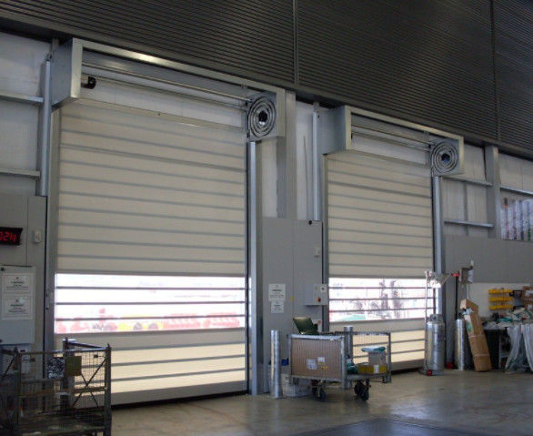 High Safety Efficiency Aluminum Transparent High Speed Spiral Door With 220V/50HZ Power Supply