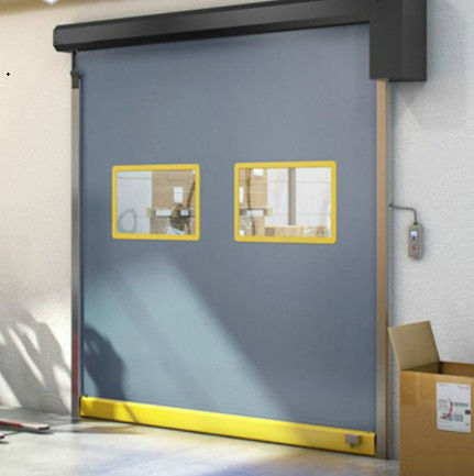 Duty Steel Structure High Speed PVC Roll Up Rapid Shutter Door 304 Stainless Steel Durable Weather Resistant Zipper Door