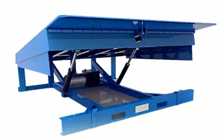 Push Button Controls Workshop Automatic Dock Plate Dock Door Levelers 25000-40000LBS Safe Design