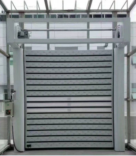 Efficiency Safety Combined Aluminum Transparent High Speed Spiral Door with Photoelectric Sensor