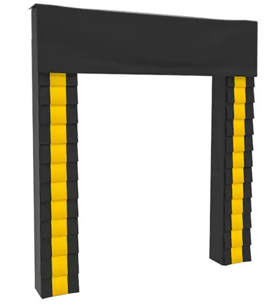 High Sealing PVC Sponge Flexible Loading Unloading Customized Color Adjustable Loading System Dock Door Shelter For Heavy Duty Loading