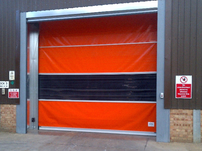 Automatic Operation High Speed PVC Roll Up Rapid Shutter Door 304 Stainless Steel Built-in Safety Measures