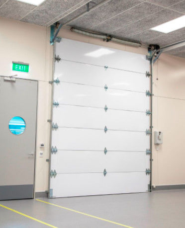 Powder Coated Sectional Overhead Door 50mm-80mm Thickness Insulated Sectional Garage Door Commercial