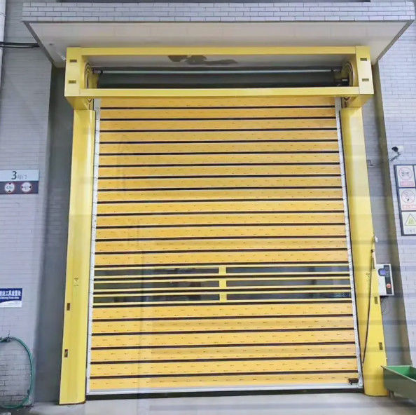Aluminum Transparent High Speed Spiral Door PLC Control Perfect Combination Of Safety And Efficiency