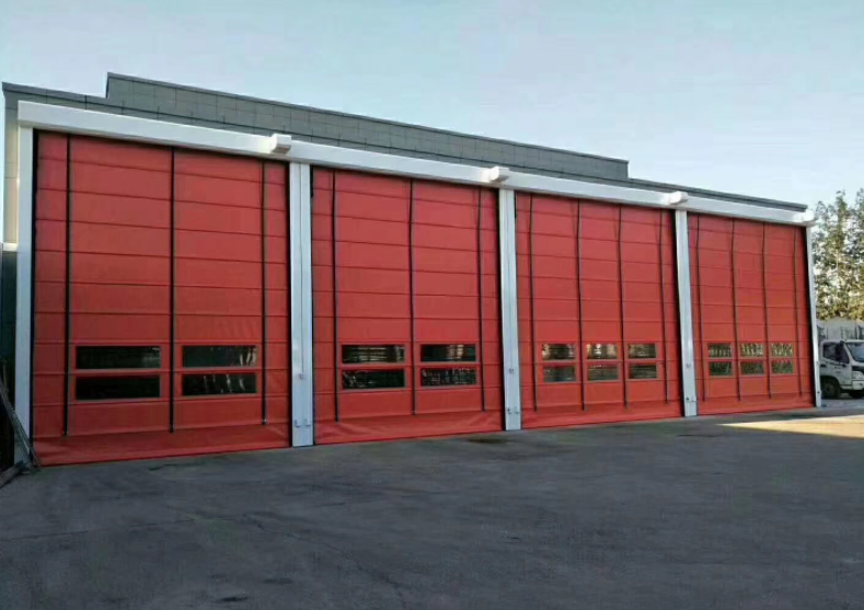 Weather Resistance High Speed PVC Roll Up Rapid Shutter Door 304 Stainless Steel Material Automatic Operation