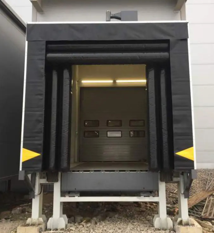 Modern Wear-resistant Cord Fabric Adjustable Loading System dock door shelter Retractable Tunnel Dock Seal Automatic Pvc Rite-hite Loading Dock Shelter