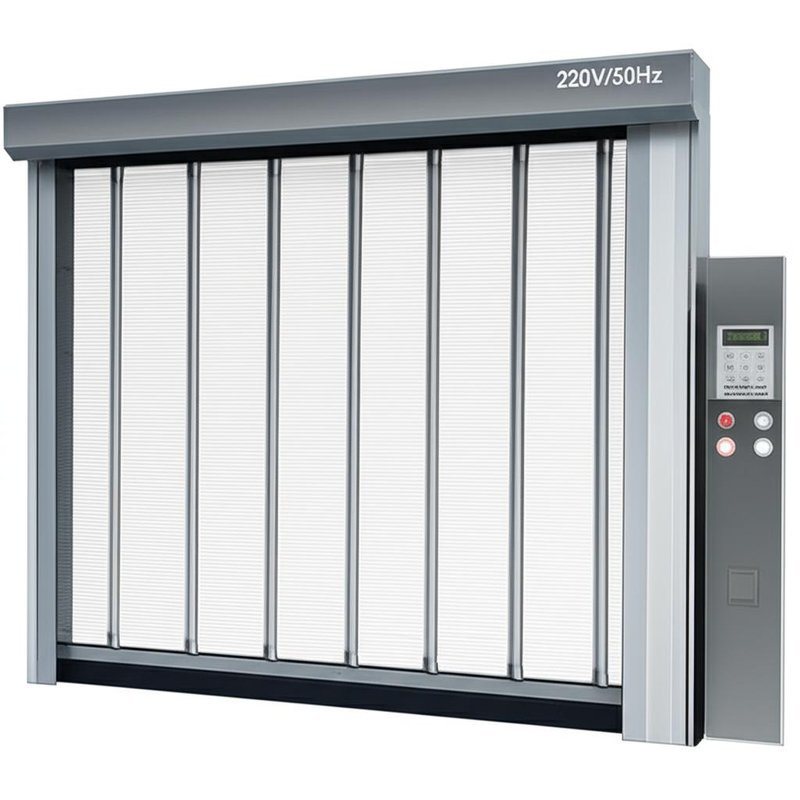 Aluminum Transparent High Speed Spiral Door 0.8m/s Opening Speed 220V/50HZ Power Supply for Safety and Efficiency