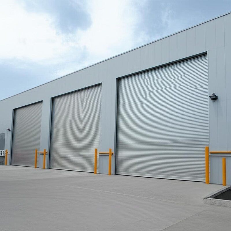 Manual commercial sectional overhead doors foam filled Fire Station Industrial Sectional Doors Sectional Steel Doors Automatic Formed