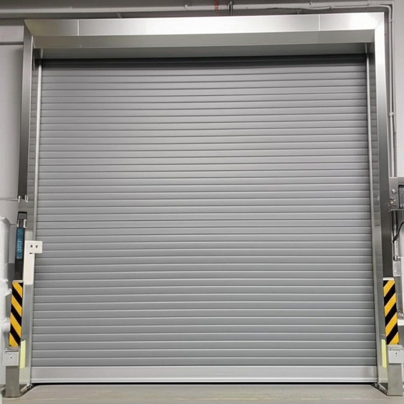 Easy Installation High Speed PVC Roll Up Rapid Shutter Door 304 Stainless Steel Material Customized Design for Warehouse