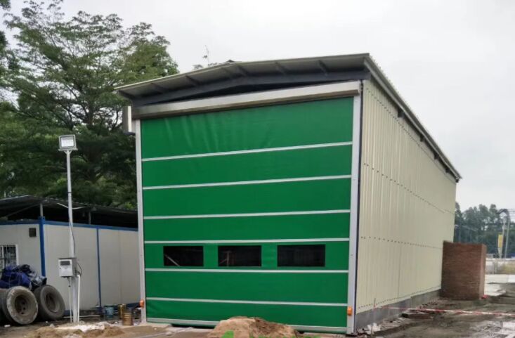 40MM Thickness Sectional Overhead Door 0.2-0.4m S Commercial Sectional Doors Insulated Sectional Overhead Doors Vinyl Weatherstripping