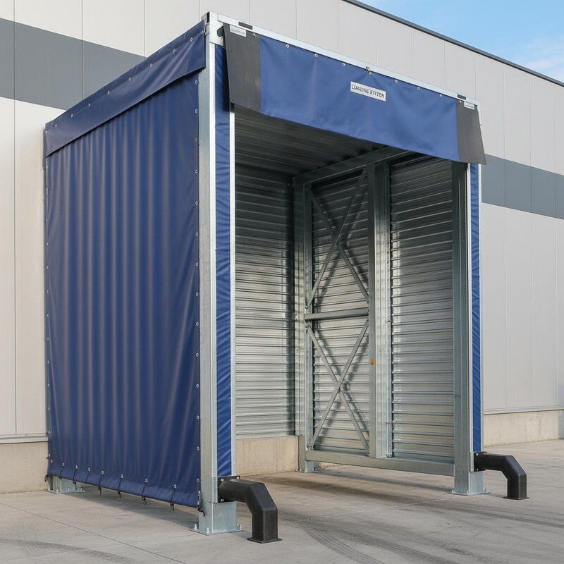 Fixed Adjustable Loading System Dock Shelter with Galvanized Steel Liner and Wear-Resistant Fabric