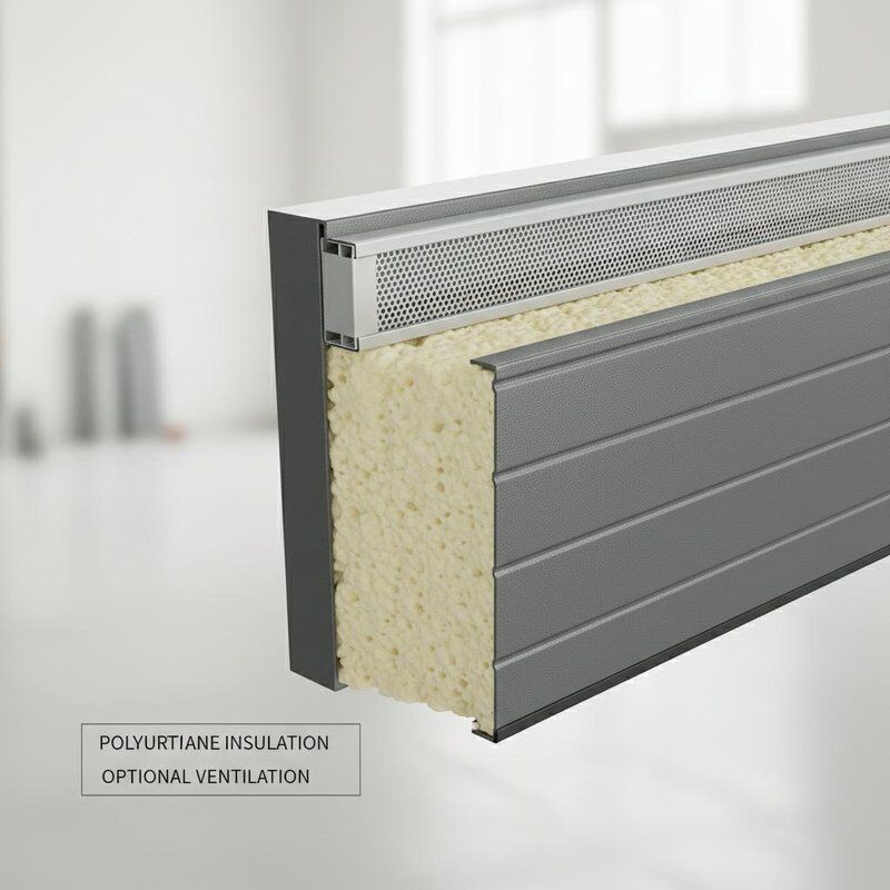 50mm-80mm Thickness Insulated Sectional Doors with Polyurethane Foam Insulation and Optional Ventilation