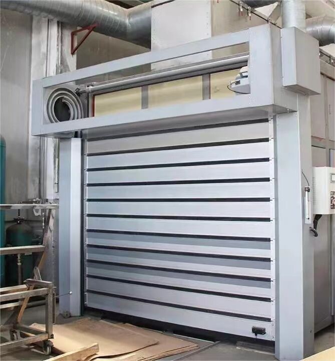 PLC Control Aluminum High Quality Industrial High Speed Spiral Door Intelligent Exterior Spiral Fast Door Aluminum Quick Rolling Shutter Door