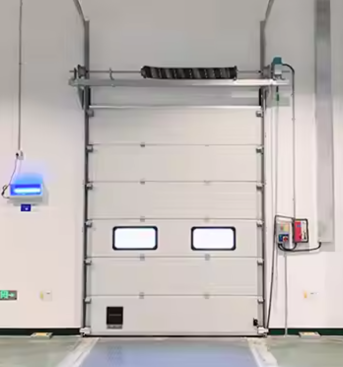 White Weather Sealed Sandwich Polyurethane Wood Garage Sectional Door Insulation Panels Overhead Doors Fire Station Steel Doors Automatic Formed