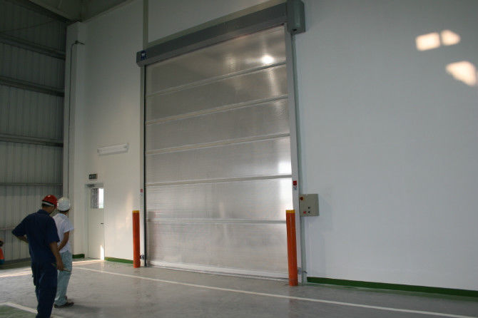 0.8m-1.6m/S Opening Speed Rapid Roller Shutter Doors , Quick Shutter Door