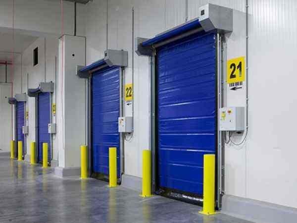 1176pa Wind Resistance High Speed Freezer Door 1.5mm Thick Staninless Steel