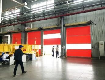 800N High Frequency Operation High Speed Rapid Rise Roll Up Rapid Roller Shutter Doors