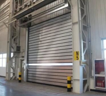 Automatic vertical Industrial lift interior High Speed Spiral Door Sandwich Panel  70mm For Outdoor Passage