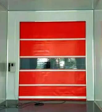 Industry Pvc Roll Up Rapid Rise Door Color Coated Galvanized Steel Material