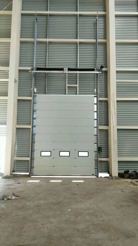 Overhead Industrial Sectional Door Sandwich Panel For Logistic Park