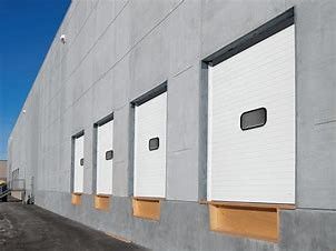 Sus304  Powder Coating Thermal Insulated Sectional Doors Pinch Resistant For Warehouse
