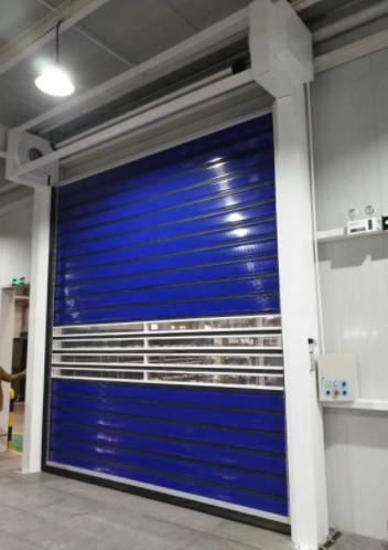 Metal Rolling High Speed Spiral Door Shutters Aluminum Alloy Anti Break Protection