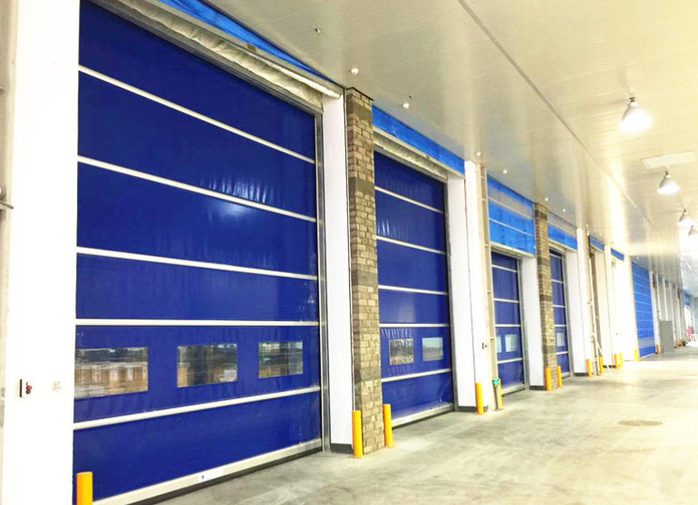 Insulation High Speed PVC Roll Up Rapid Shutter Door 304 Stainless Steel Material Shutter Hard Spiral Fast Door