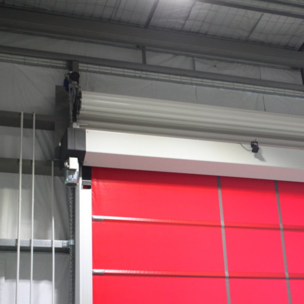 Safety First High Speed PVC Roll Up Rapid Shutter Door 304 Stainless Steel Material Rapid Zipper High Speed Roller Door
