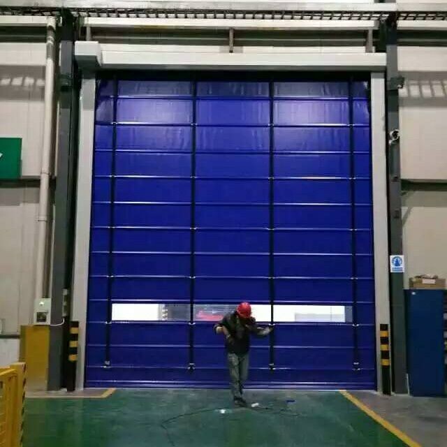 PVC Rapid Roller Doors 900/800N Tearing Strength For Industrial Use