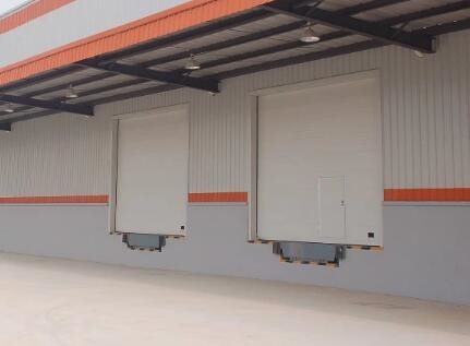 Polyurethane Foam Overhead Sectional Door High Speed Excellent Insulation Rapid sectional warehouse sandwich panel doors