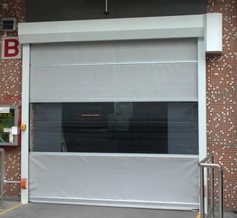 Indoor Outdoor Rapid Roller Doors High Effective Insulation 900/800N Tearing Strength