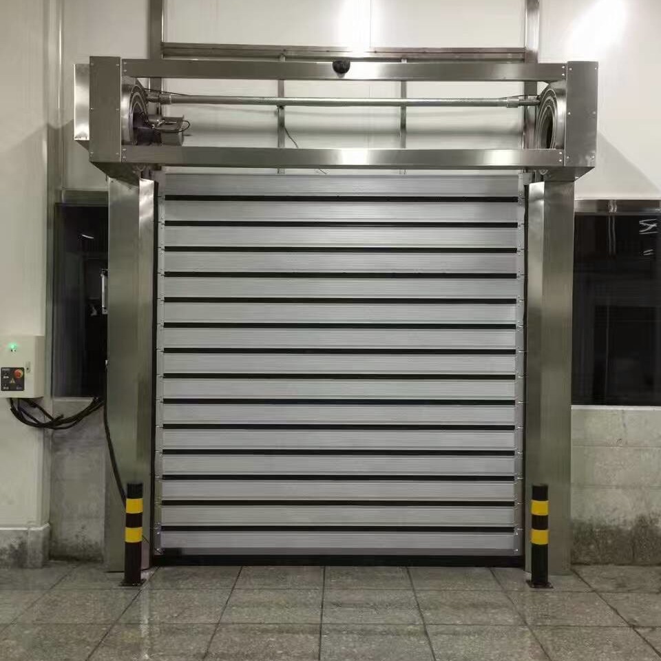 Aluminum High Speed Spiral Roll Up Door Profile 2.5mm Industrial Rolling Shutter